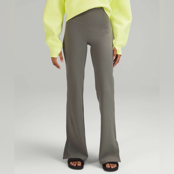 lululemon athletica Pants - NWOT Lululemon Groove Pants - Split Hem - Grey Sage